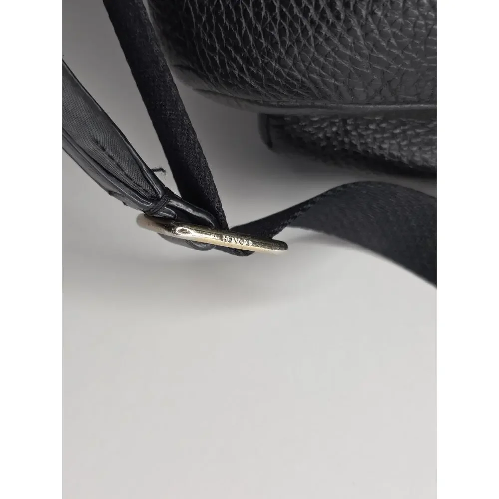 Coach Mini Small Charlie Backpack Pebbled Leather Black F28995